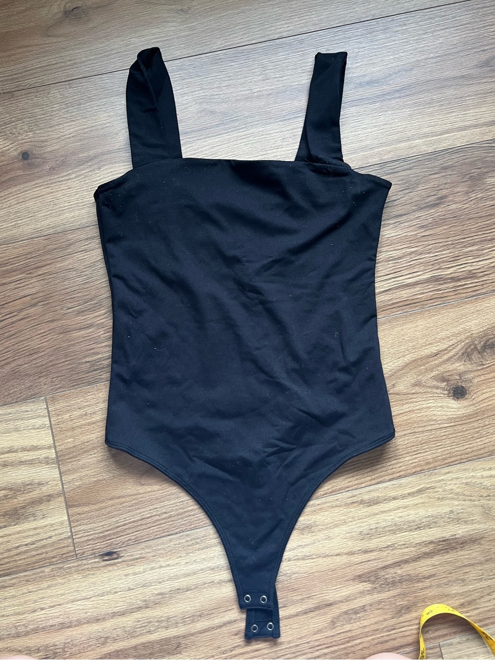 Abercrombie & Fitch Womens Black Wide-Strap One-Piece Bodysuit